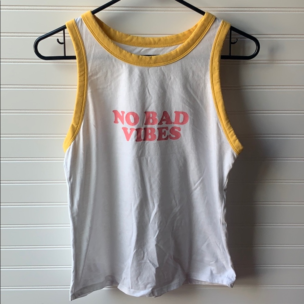 No bad vibes tank top